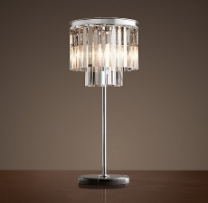 Настольные лампы Restoration Hardware 1920S ODEON CLEAR GLASS FRINGE TABLE LAMP
