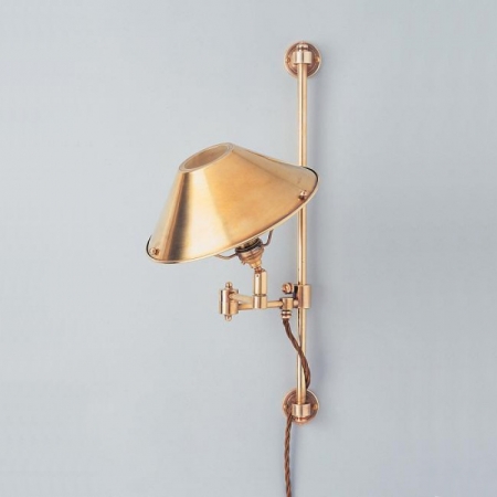 Бра Besselink & Jones 2-arm library light, with swivel fitting, distressed brass